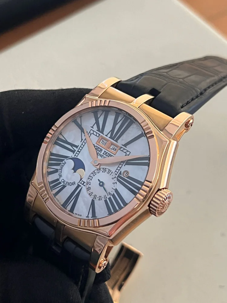 Roger Dubuis Sympathie MOP Perpetual Calendar 44mm Rose Gold